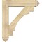Ekena Millwork Merced Arts and Crafts Rough Sawn Bracket w/ Offset Brace, Douglas Fir, 8"W x 36"D x 40"H BKT0806X36X40MRC03RDF - alternate 4
